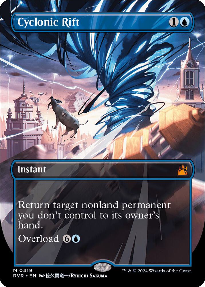 Cyclonic Rift (Anime Borderless) #419 - Ravnica Remastered – Layton Gaming