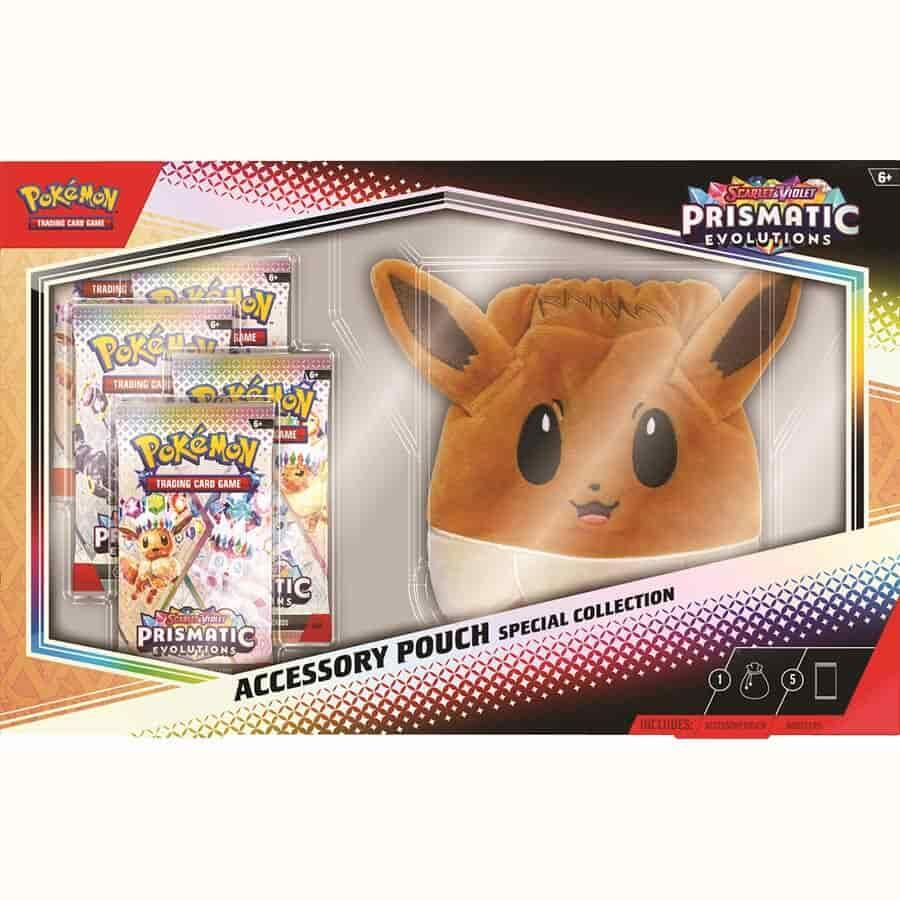 Pokemon Prismatic Evolutions Accessory Pouch Collection