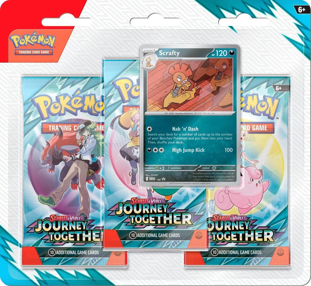 Pokemon Journey Together 3 Pack Blister