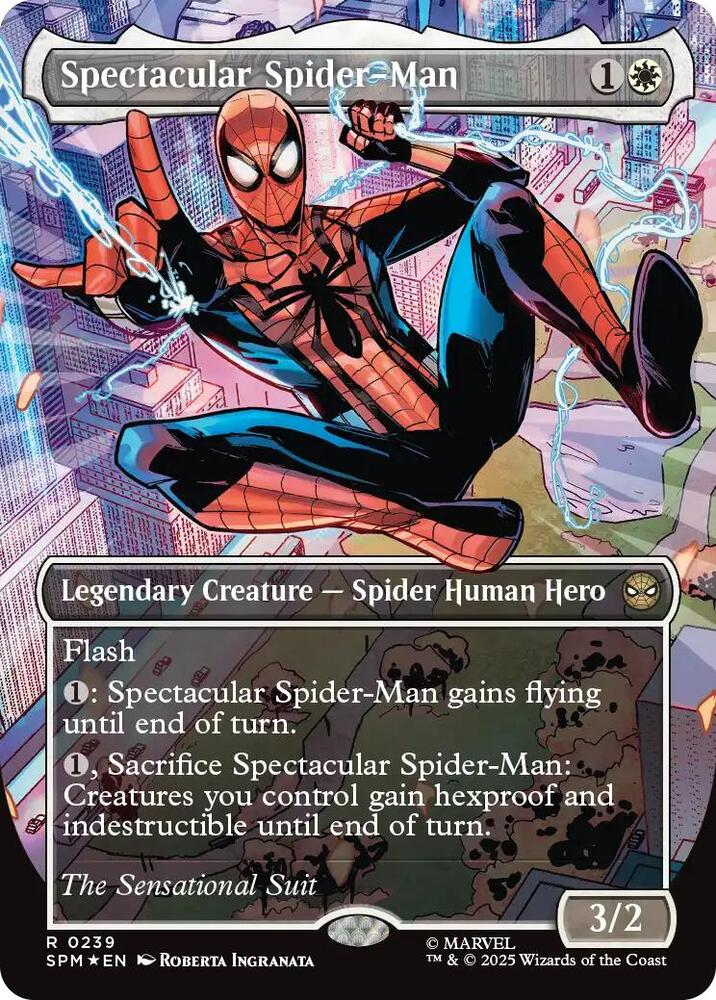Spectacular Spider-Man (0239) (Borderless) (Textured Foil) - Marvel's ...