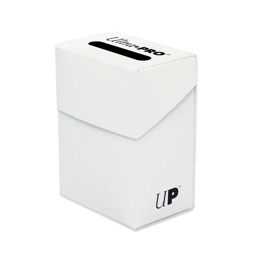 White Ultra Pro Deck Box 80+ Solid for Pokémon cards and Magic: The Gathering decks