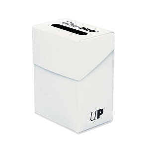 White Ultra Pro Deck Box 80+ Solid for Pokémon cards and Magic: The Gathering decks