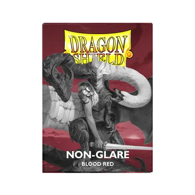 Dragon Shield Blood Red Matte Non-Glare Card Sleeves – Premium Protection for TCG, MTG, and Pokémon Cards