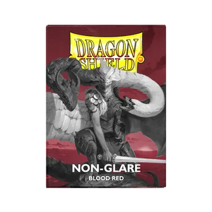 Dragon Shield Blood Red Matte Non-Glare Card Sleeves – Premium Protection for TCG, MTG, and Pokémon Cards