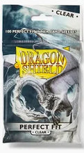 Load image into Gallery viewer, Dragon Shield Perfect Fit Standard Sleeves - Clear/Clear
