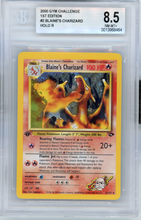 Load image into Gallery viewer, 2000 POKEMON GYM CHALLENGE 1ST EDITION BLAINE&#39;S CHARIZARD HOLO BGS 8.5
