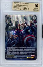 Load image into Gallery viewer, 2023 WEISS SCHWARZ MARVEL JAPANESE AVENGERS AGE OF ULTRON IFP FOIL BGS 10

