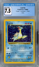 Load image into Gallery viewer, POKEMON FOSSIL LAPRAS HOLO CGC 7.5
