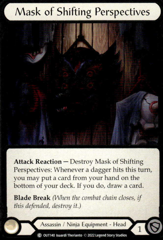MASK OF SHIFTING PERSPECTIVES OUTSIDERS #140 COLD FOIL