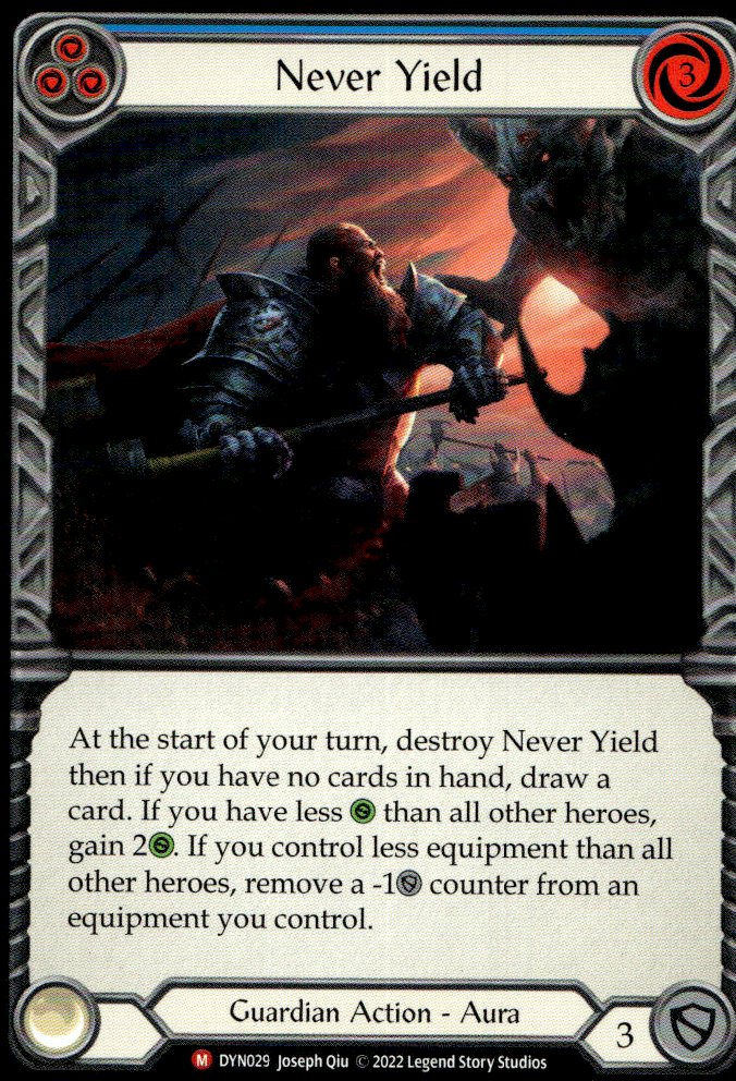 NEVER YIELD DYNASTY #029 NON FOIL