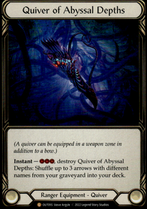 QUIVER OF ABYSSAL DEPTHS OUTSIDERS #095 RAINBOW FOIL