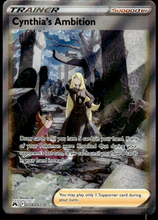 Load image into Gallery viewer, CYNTHIAS AMBITION CROWN ZENITH SWORD &amp; SHIELD #GG60 FULL ART RARE
