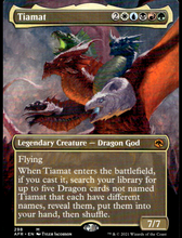 Load image into Gallery viewer, TIAMAT ADVENTURES IN THE FORGOTTEN REALMS #298 BORDERLESS NON FOIL MYTHIC RARE
