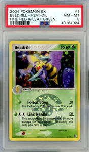 2004 POKEMON EX FIRE RED & LEAF GREEN BEEDRILL FIRE RED & LEAF GREEN PSA 8