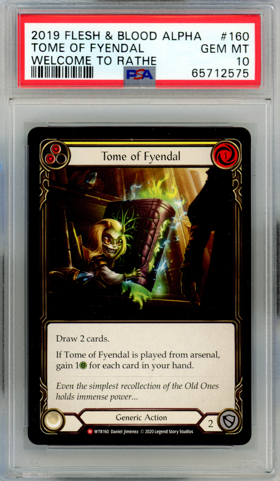 2019 FLESH AND BLOOD WELCOME TO RATHE ALPHA TOME OF FYENDAL PSA 10