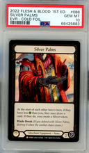 Load image into Gallery viewer, 2022 FLESH AND BLOOD EVERFEST 1ST EDITION SILVER PALMS EVR COLD FOIL PSA 10
