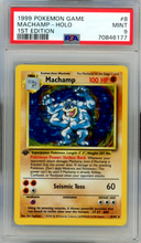 Load image into Gallery viewer, 1999 POKEMON GAME MACHAMP 1ST EDITION HOLO PSA 9
