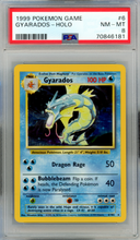 Load image into Gallery viewer, 1999 POKEMON GAME GYARADOS HOLO UNLIMITED PSA 8
