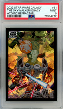 Load image into Gallery viewer, 2022 TOPPS CHROME STAR WARS GALAXY THE SKYWALKER LEGACY ATOMIC REFRACTOR PSA 9
