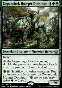 ZOPANDREL, HUNGER DOMINUS PHYREXIA: ALL WILL BE ONE #195 NON FOIL MYTHIC RARE