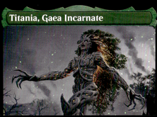 Load image into Gallery viewer, TITANIA, VOICE OF GAEA THE BROTHERS&#39; WAR #193 NON FOIL MYTHIC RARE
