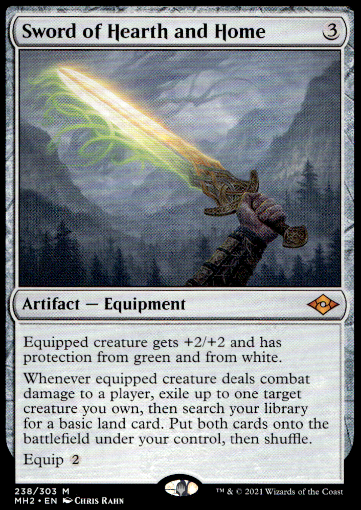 SWORD OF HEARTH AND HOME MODERN HORIZONS 2 #238 NON FOIL MYTHIC