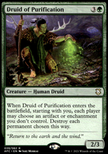 Load image into Gallery viewer, DRUID OF PURIFICATION ADVENTURES IN FORGOTTEN REALMS COMMANDER #39 NON FOIL RARE
