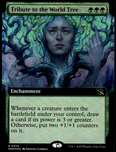TRIBUTE TO THE WORLD TREE (EXTENDED ART) MARCH OF THE MACHINE #373 FOIL RARE