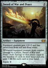 Load image into Gallery viewer, SWORD OF WAR AND PEACE DOUBLE MASTERS #300 FOIL MYTHIC
