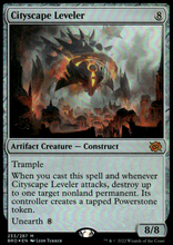 Load image into Gallery viewer, CITYSCAPE LEVELER THE BROTHERS&#39; WAR #233 FOIL MYTHIC RARE
