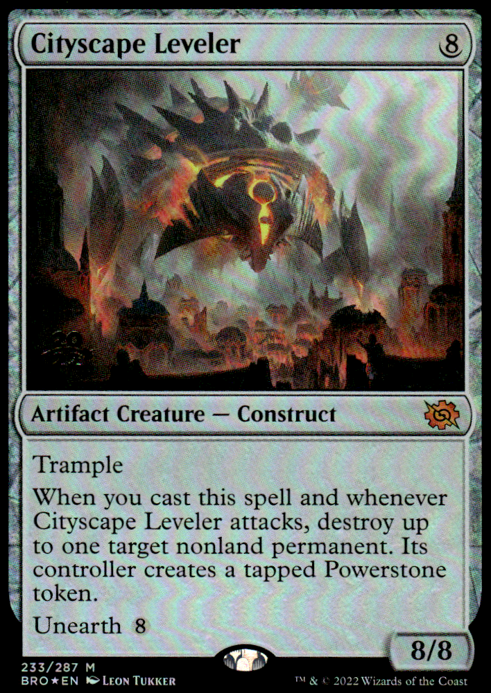 CITYSCAPE LEVELER THE BROTHERS' WAR #233 FOIL MYTHIC RARE