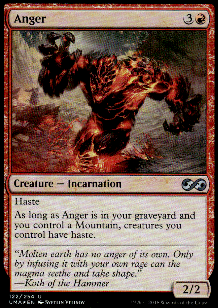 ANGER ULTIMATE MASTERS #122 FOIL UNCOMMON