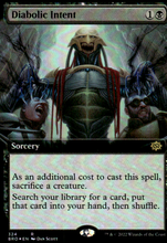 Load image into Gallery viewer, DIABOLIC INTENT (EXTENDED ART) THE BROTHERS&#39; WAR #324 FOIL RARE
