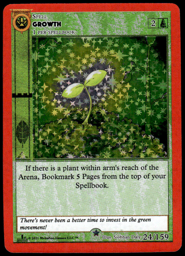 GROWTH CRYPTID NATION 1ST EDITION #24/159 FULL HOLO