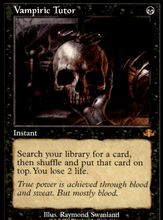 Load image into Gallery viewer, VAMPIRIC TUTOR (RETRO FRAME) DOMINARIA REMASTERED #314 NON FOIL MYTHIC
