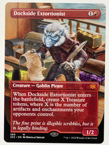 DOCKSIDE EXTORTIONIST (BORDERLESS) MAGIC THE GATHERING DOUBLE MASTERS 2022 2X2 #360