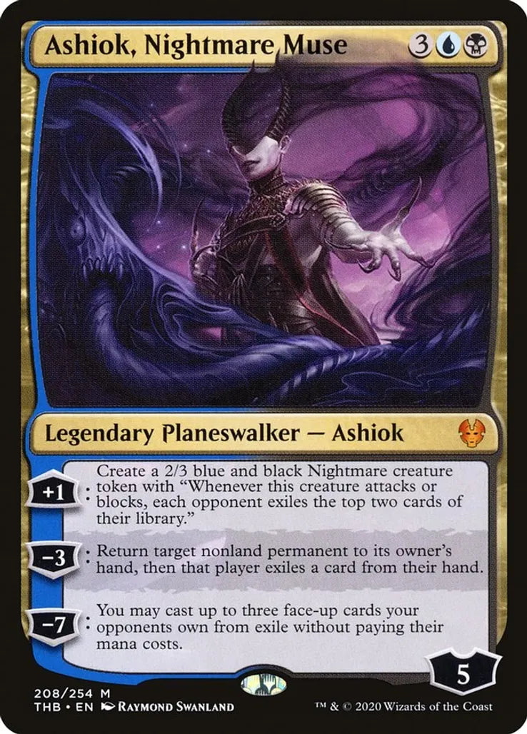 ASHIOK, NIGHTMARE MUSE THEROS BEYOND DEATH #208 NON FOIL MYTHIC RARE