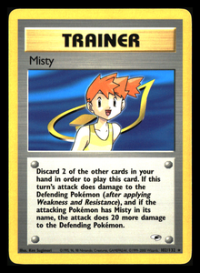 MISTY GYM HEROES #102 NON HOLO RARE