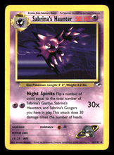 Load image into Gallery viewer, SABRINAS HAUNTER GYM HEROES #58 NON HOLO UNLIMITED UNCOMMON
