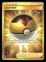 Load image into Gallery viewer, LEVEL BALL BATTLE STYLES SWORD &amp; SHIELD #181 GOLD SECRET RARE HOLO
