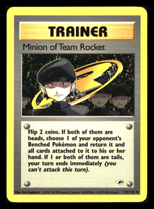 MINION OF TEAM ROCKET GYM HEROES #113 NON HOLO UNCOMMON