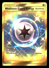 Load image into Gallery viewer, WEAKNESS GUARD ENERGY SUN &amp; MOON UNIFIED MINDS #258 GOLD SECRET RARE
