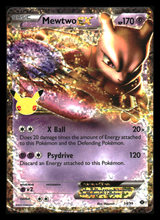 Load image into Gallery viewer, MEWTWO EX CELEBRATIONS #54 FULL ART HOLO
